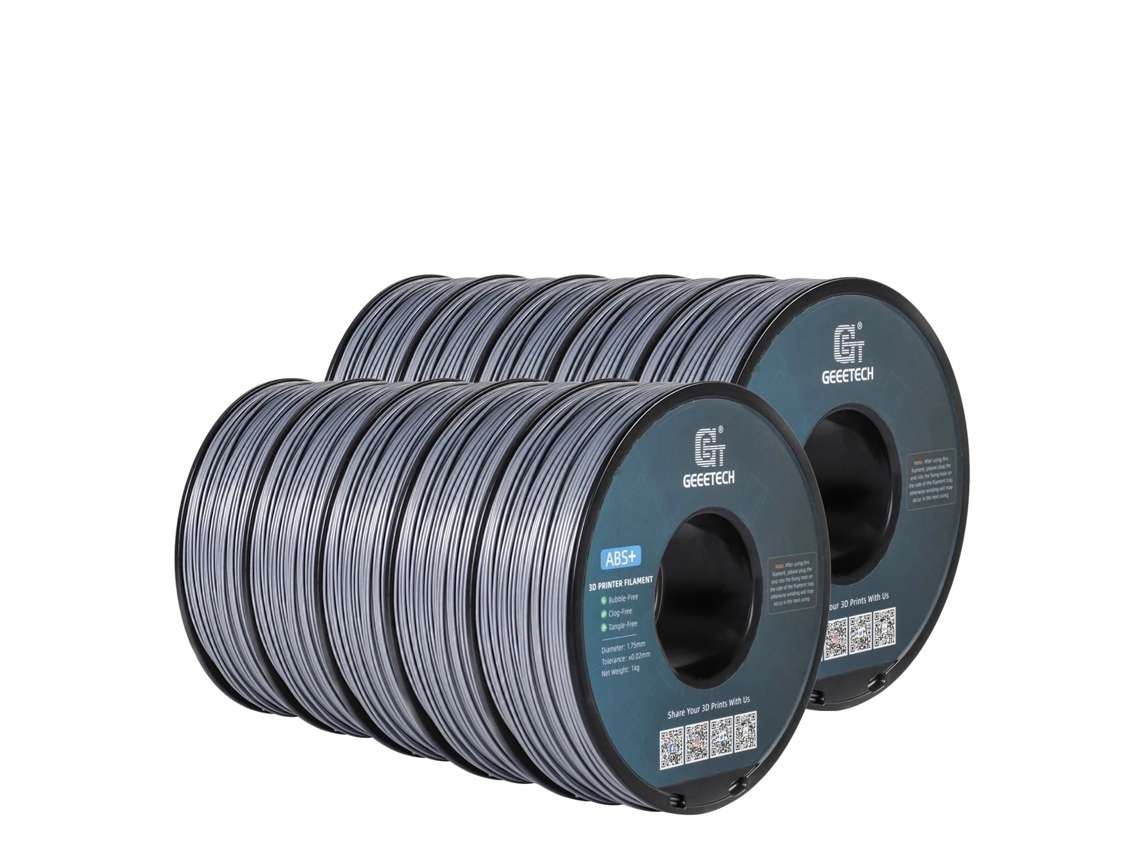 Filamento De Impressão 3d, Material Abs, Diâmetro De 1,75mm, Prata