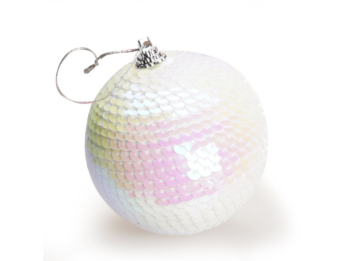 Laxiscreed Bola De Natal 8cm Com Escamas Douradas Para Decoração Festiva