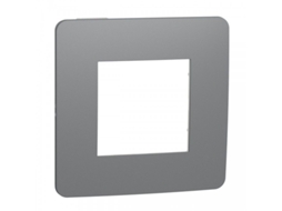Moldura 1 Elemento Studio Cinza Branco Schneider Nu280221