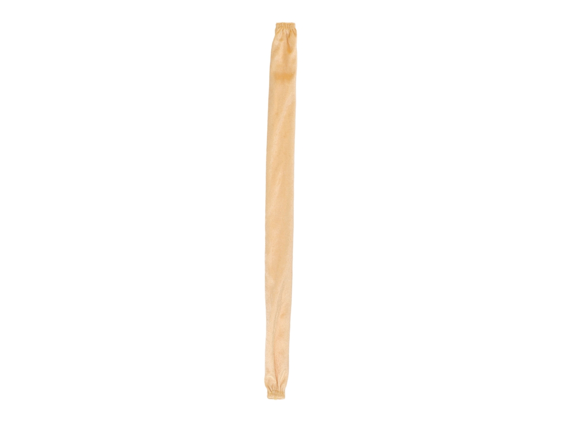 Capa para corrente com zíper, flanela, protetora, 60x5cm, bege, anti poeira | S/MARCA