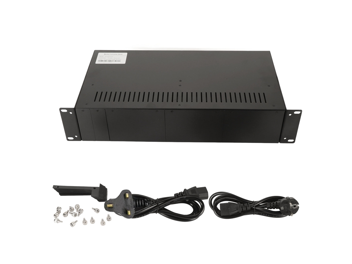 Chassi Conversor Mídia LAXISCREED Ftth 2u 14 Slot