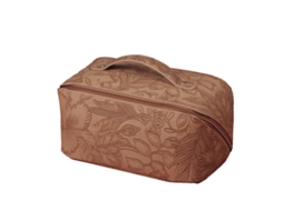 Bolsa De Viagem De Mulher Maquilhagem Capacidade Estanque Alça Castanho (23.5x12x12cm)