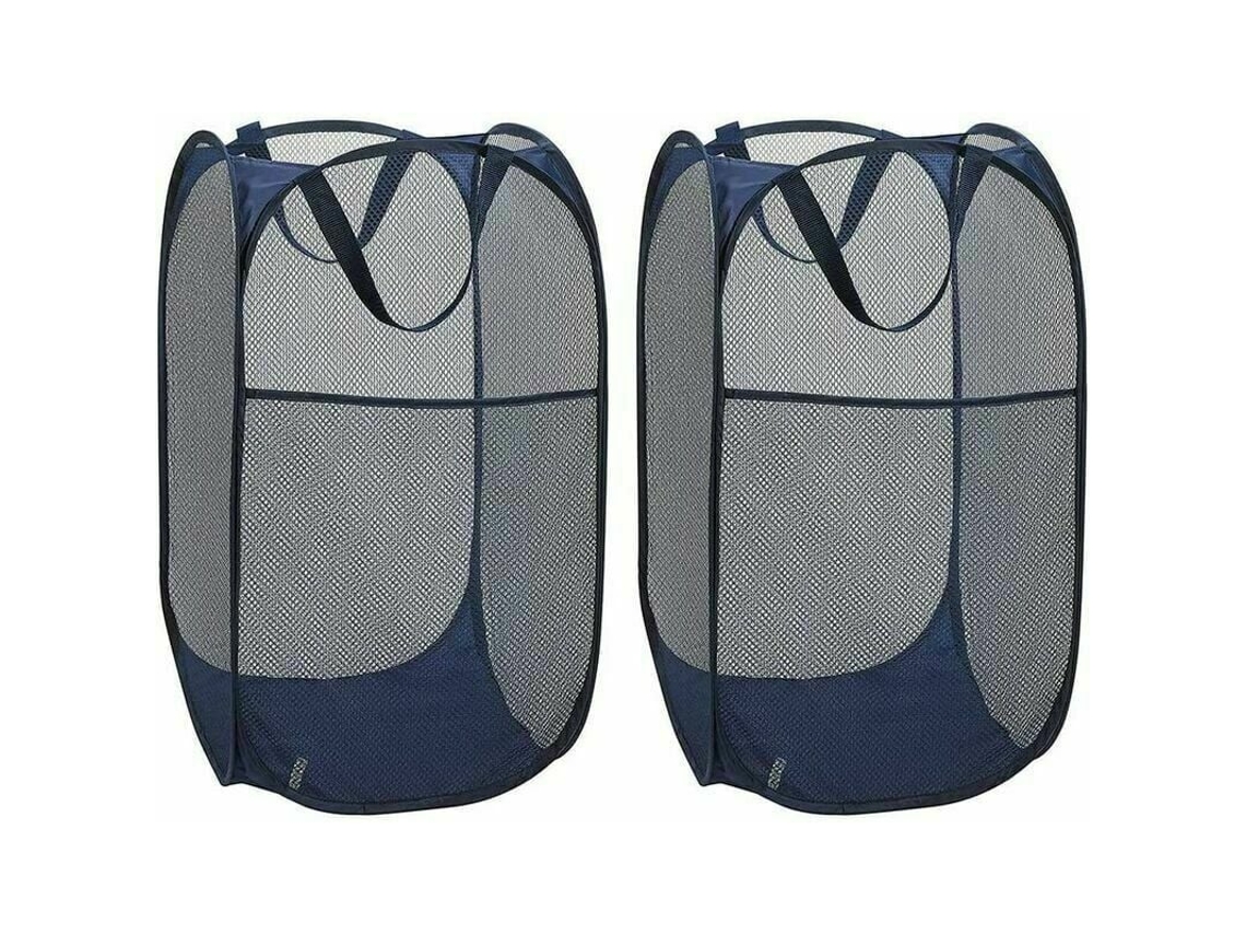 Cesto de Roupa Suja em Malha com Saco BRILVIBERA
