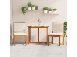 Vidaxl 2 Unid. Cadeira De Jardim Madeira De Acácia Maciça Castanho