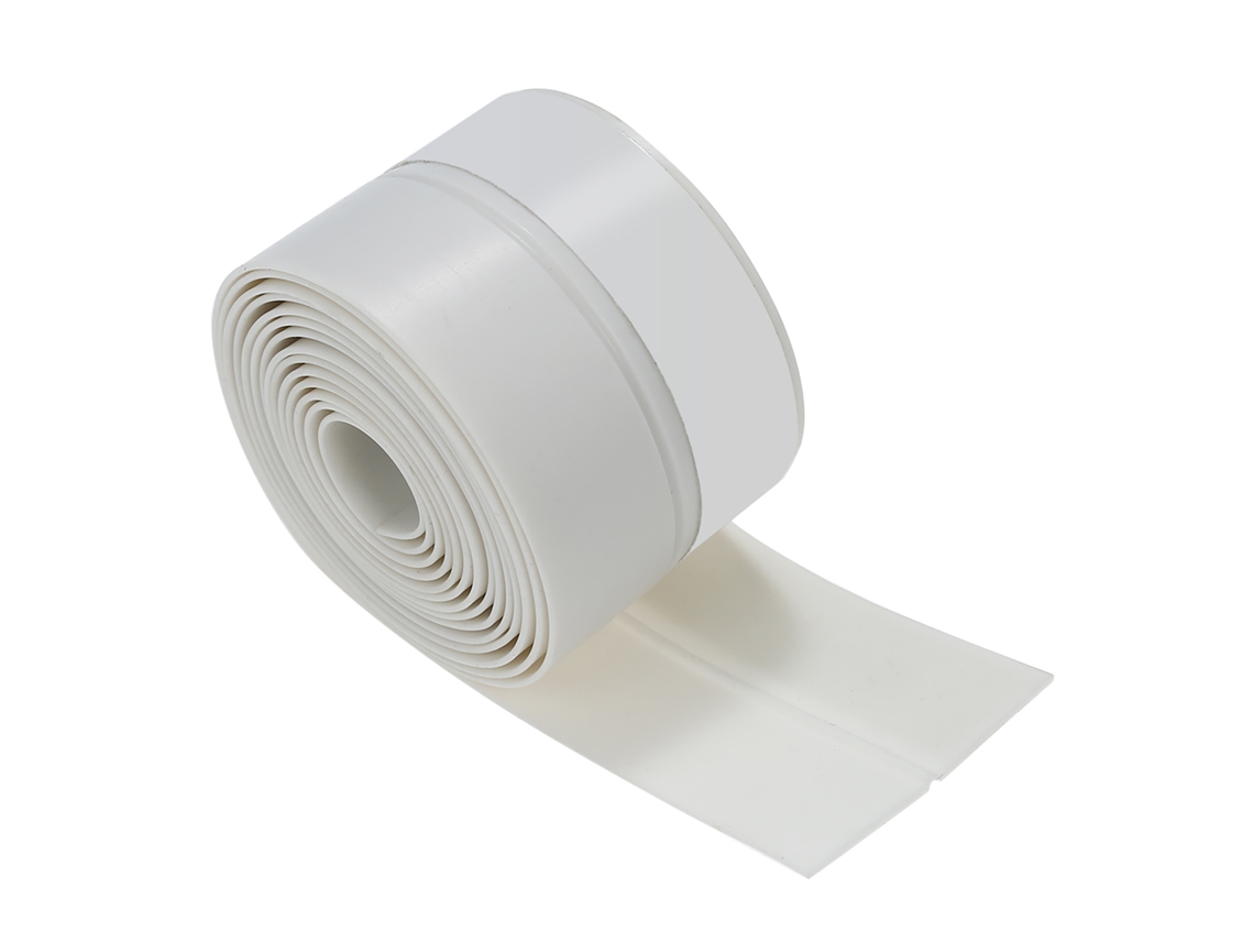 Fita de vedação de silicone autoadesiva de 1 m para portas e janelas, isolamento acústico e climático, detector de ruído de portas