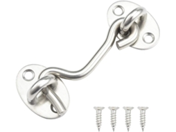 Parafusos E Porcas Para Fechaduras De Portas, Gancho De Cabine, Suporte De Janela Com Distância Silenciosa, Aço Inoxidável, 75 Mm, Prateado