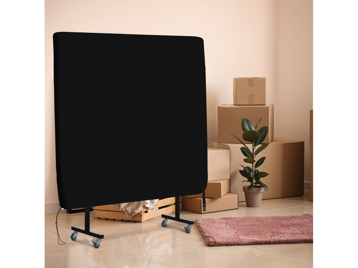 Capa Para Mesa De Ping Pong Com Fecho Correr Anti-uv E Impermeável Int./ext. 275x153x5 Cm Preto