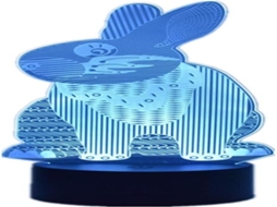 Lurelia Luz Noturna 3d Com Recarregável Usb, Controlo Remoto, Sensor De Toque E Rgb Para Quarto Infantil, Para Berçário