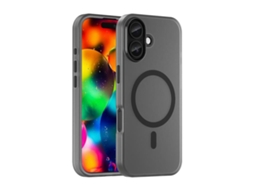 Capa Híbrida Translúcida Para Iphone 17 - Tpu E Pc Com Magsafe | Fosca - Preta