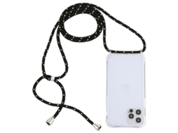 Lurelia Capa Com Cordão Iphone 15 Pro Acrílico Airbag Antichoque