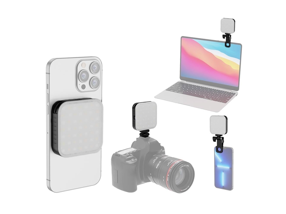 2026 luz Led Mini para Vídeo, Luz de Conferência para Laptop com Clip, Compatível com Telefones Inteligentes e Iphone