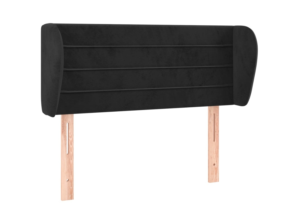 Headboard, Headboards Vidaxl Preto Veludo (93 X 23 X 78/88 Cm)