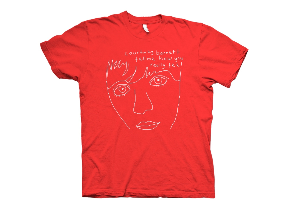 Courtney Barnett Tell Me Line Drawing T ROCKINSTONE Size:s