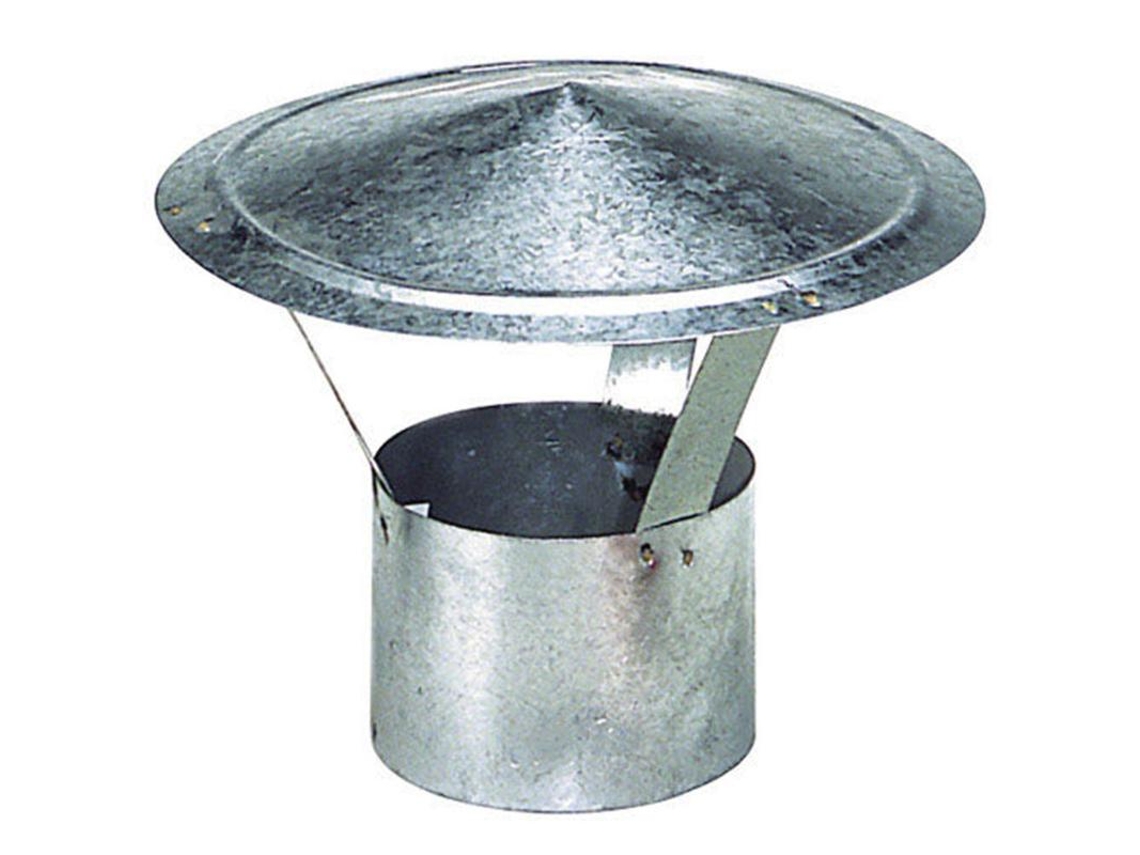WOLFPACK LINEA PROFESIONAL sombrero galvanizado para estufa, chimenea, extracción de humos, para tubo ø 250 mm.