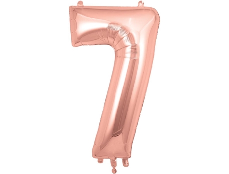 Balão Número 7 de 86cm Rosegold