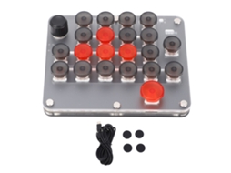 Teclado Mecânico Macro De Uma Mão (21 Teclas E 1 Knob, Totalmente Programável)