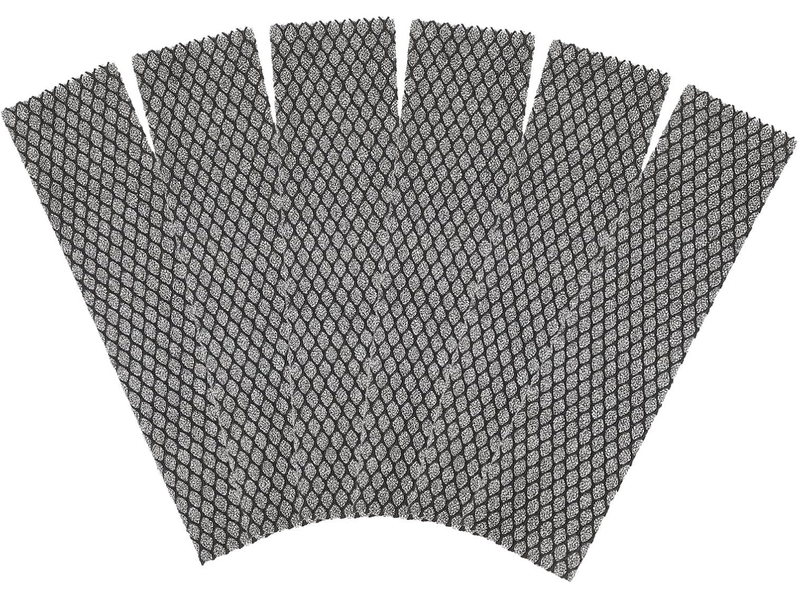 Conjunto De 6 Filtros De Ar Condicionado De Algodão Preto De Alta Eficiência Para