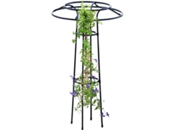 Suporte para Plantas de Interior, Estrutura Trepadeira para Flores com Altura Ajustável, Treliça em Formato de CHABERLU