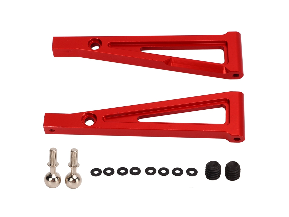Mali kit de Braços de Suspensão Dianteira de Alumínio Leve para Carro Rc Arrma 1/8 Vermelho 2 Peças
