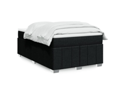 Vidaxl Cama Com Molas/colchão 120x200 Cm Tecido Preto