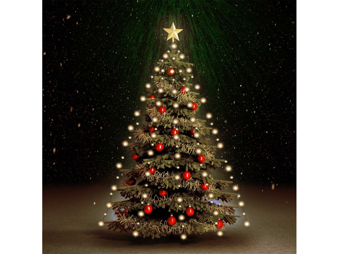 Vidaxl Cordão De Luzes Para Árvore De Natal 180 Led 180 Cm