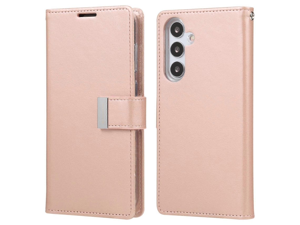 Capa De Couro Com Textura Crazy Horse Para Samsung Galaxy S25 5g Goospery Rich Diary