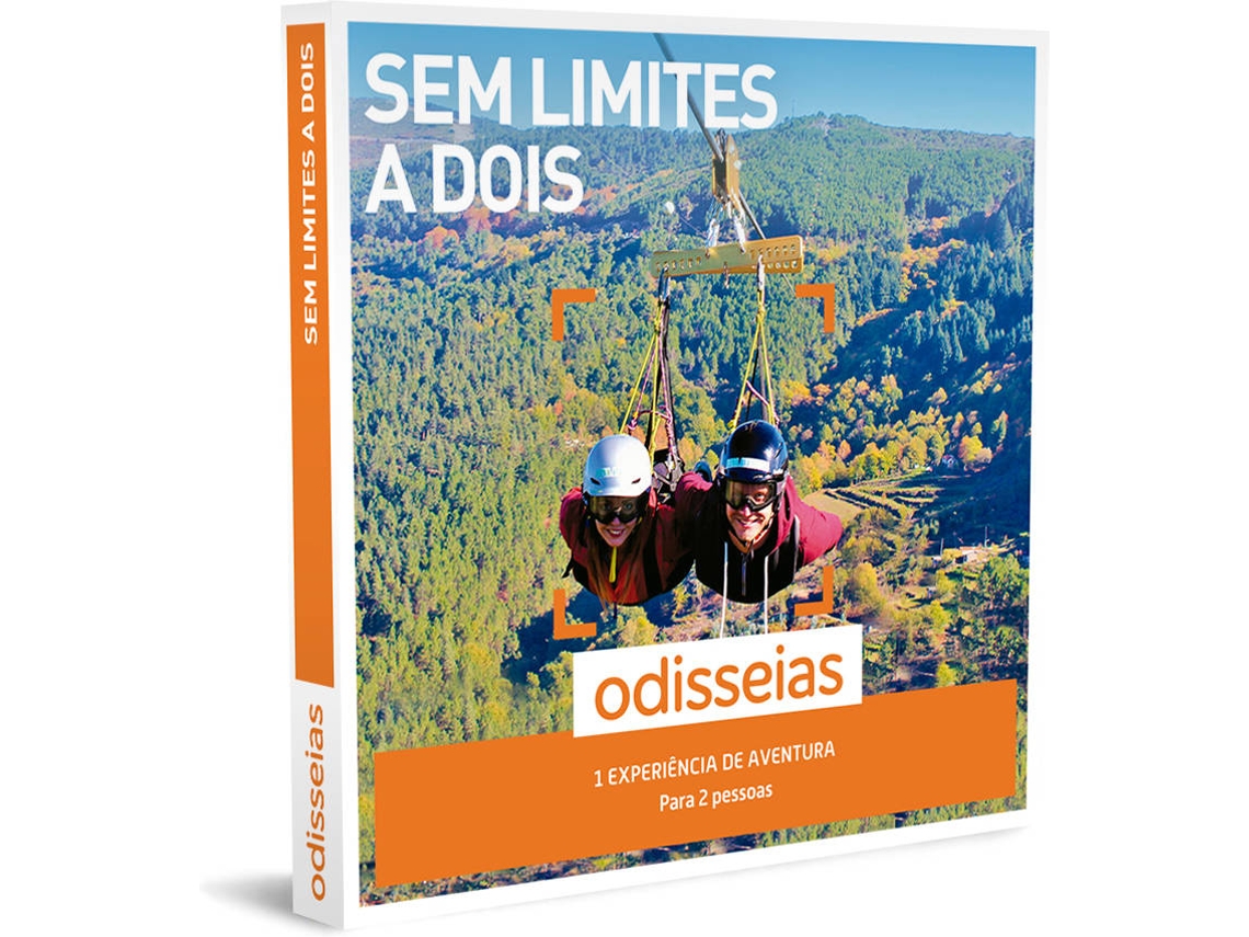 Pack Presente ODISSEIAS - Sem Limites a Dois | Experiência de Aventura 2 pessoas