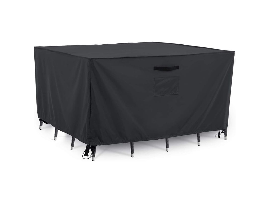 Set De Muebles De Jardim, Cobertura Da Mesa Resistente E Impermeável, Tamanho 48 Polegadas, Cor Cinza Espacial