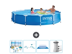 Intex Piscina Com Estrutura Redonda - 366x76 Cm - 5-peças S21008