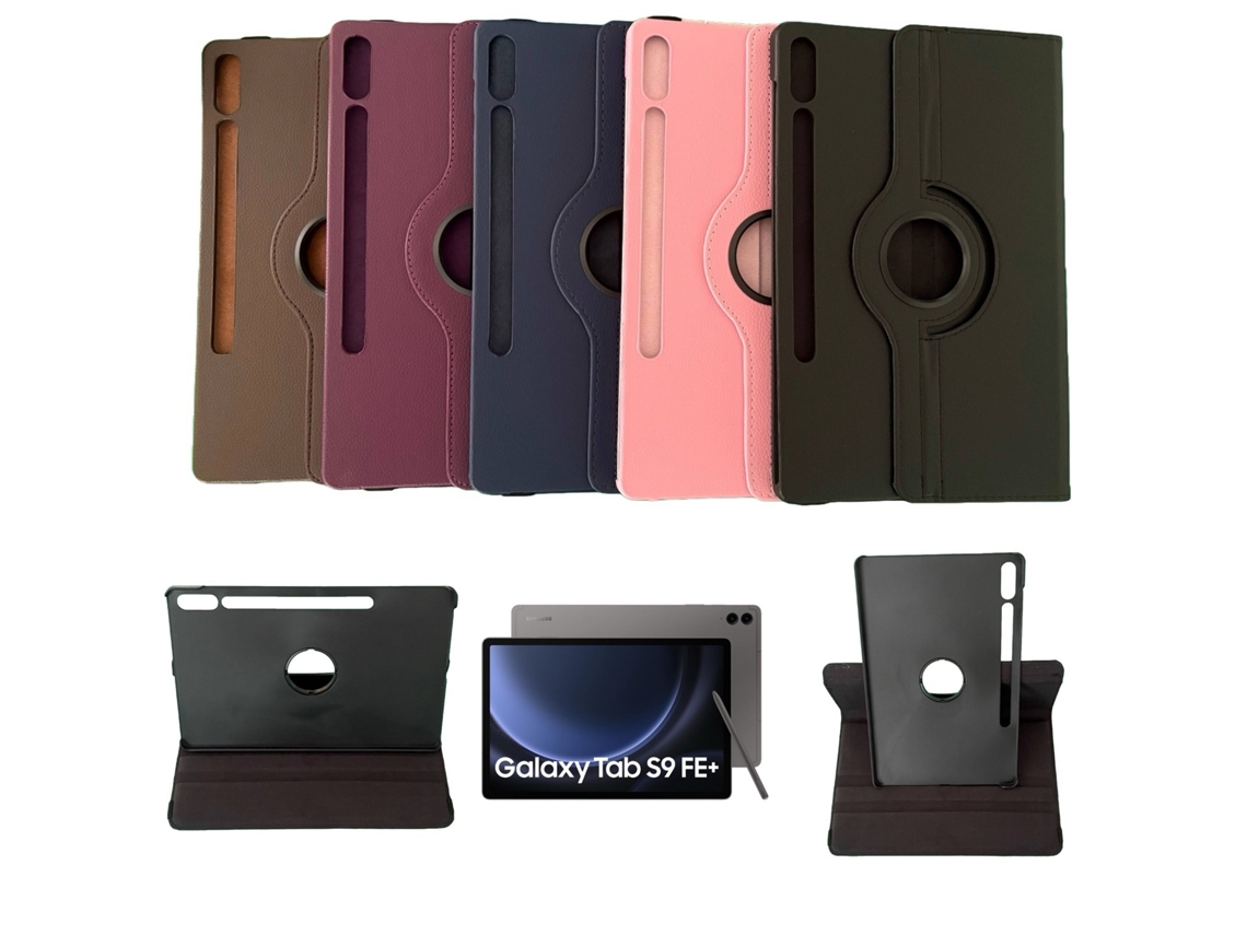 Lurelia Capa Para Samsung Galaxy Tab S9 Fe Plus, Com Rotação 360°, Preto