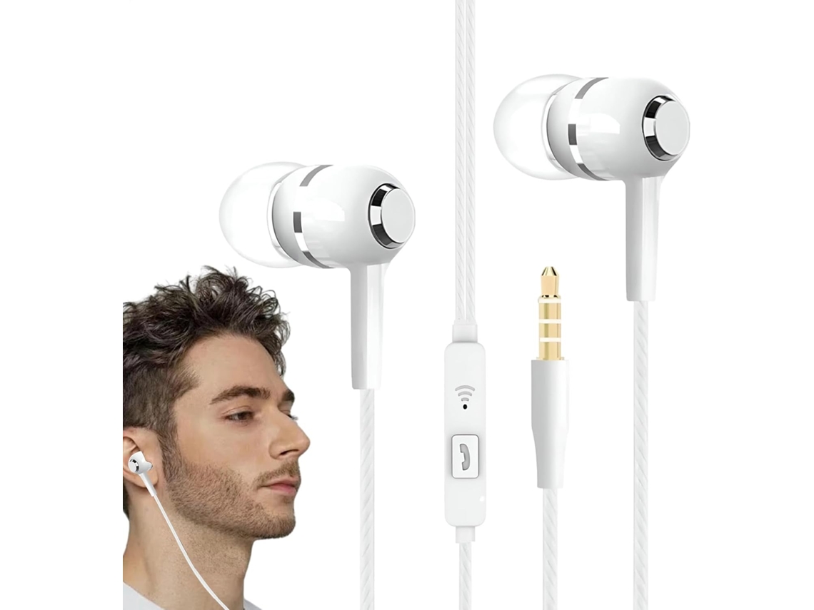 Fones De Ouvido Intra-auriculares Com Fio E Microfone