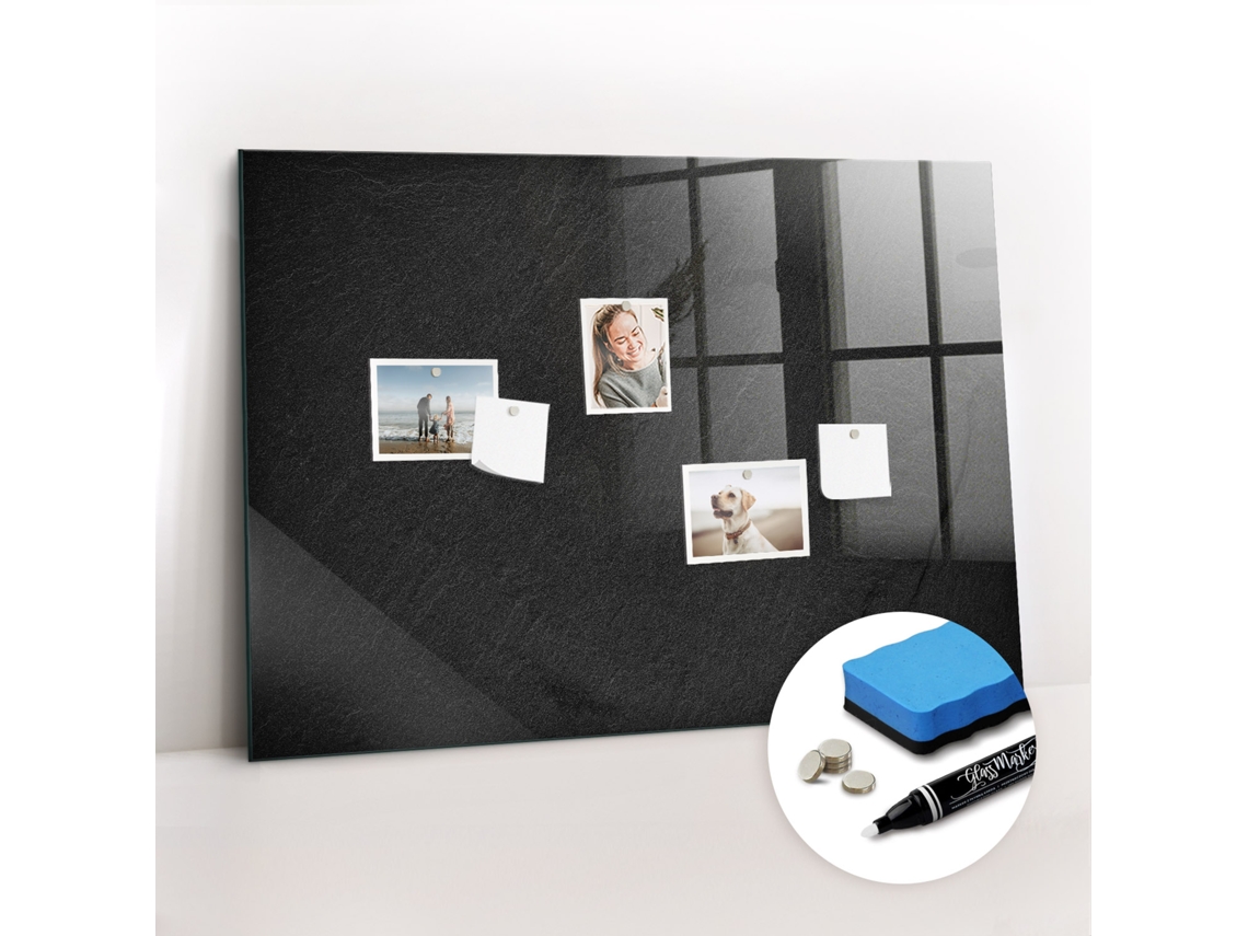 Quadro Magnético Decorativo Rocha Escura Para A Cozinha Espelharte (100x70 Cm)
