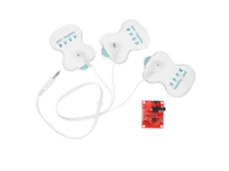 Módulo Sensor De Monitor Cardíaco De Electrocardiografía Con Saída Analógica Dc3.3v Com 3 Palitos De Abóbora
