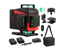 Laser Level 360° Verde Autonivelante - 4d 16l - Recarregável Com Tripé