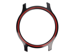 Aetheria capa Protetora Full Cover para Haylou Rs3 Ls04 Relógio Inteligente Carcaça Resistente Preto Vermelho