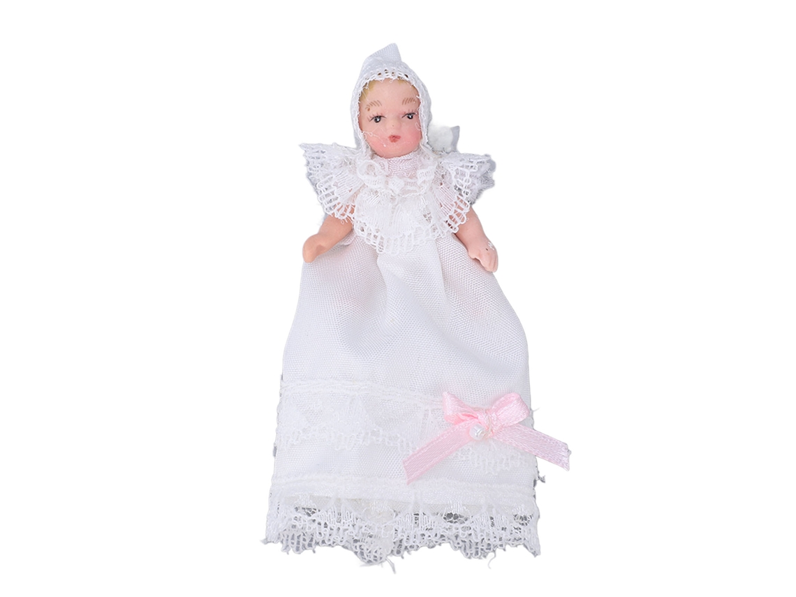 Mali mini Boneca de Cerâmica Móvel Flexível 1/12 para Acessórios de Casa de Bonecas