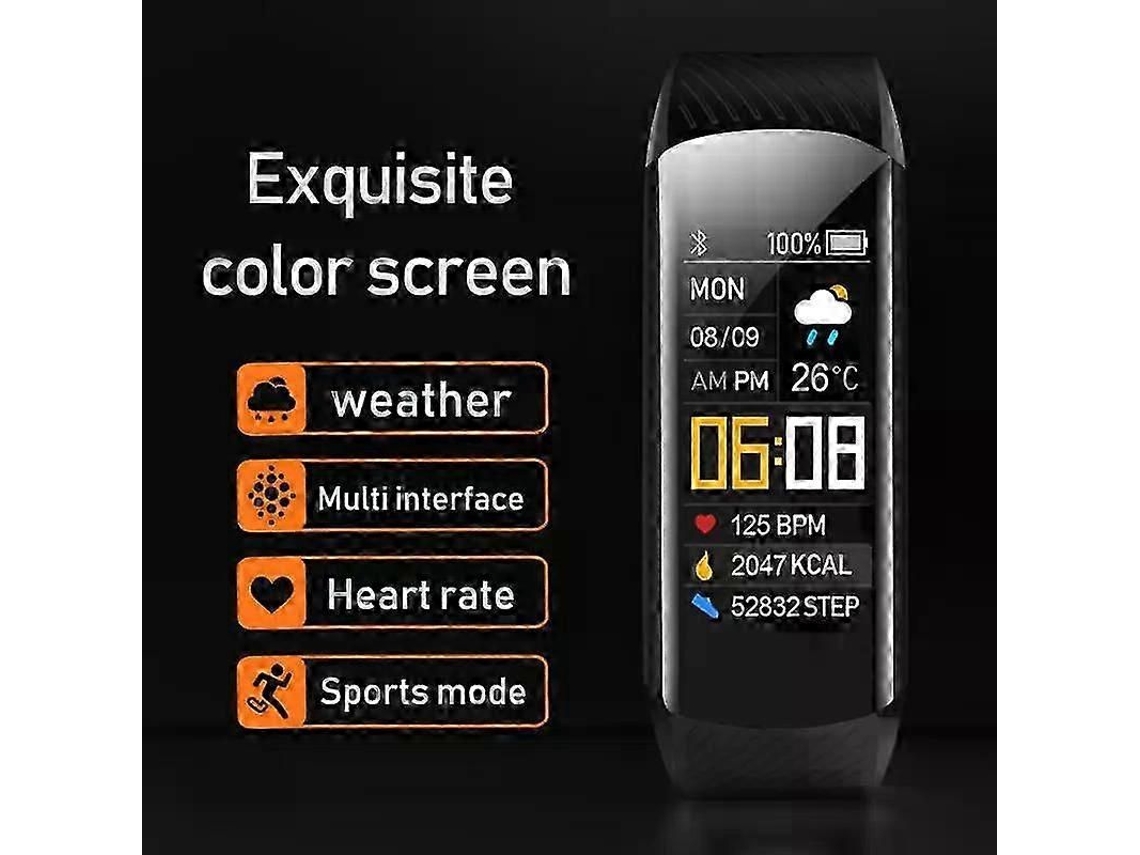 Nova Pulseira De Fitness Pedômetro De Medição De Pressão Arterial Smart Band Hear Rate Monitor Rastreador De Fitness De Saúde Relógio À Prova D'água