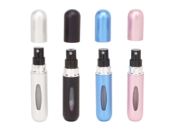 4 Peças De Atomizador De Perfume Recarregável Portátil 5ml Para Viagens Com Design Especial E Material Abs Durável
