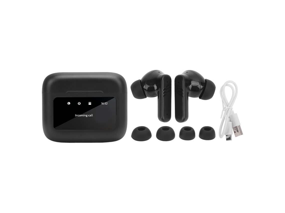 Auriculares con traducción en tiempo real S/MARCA, 144 idiomas, Bluetooth 5.4, control táctil, negro