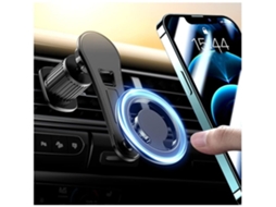 Lurelia Suporte Magsafe Para Telemóvel No Carro, Grelha De Ventilação, Rotação 360°, Preto