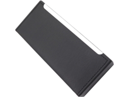 Caneta Compacto, para Escritório, Estojo de Couro Preto para Canetas com Tampa Articulada CHABERLU