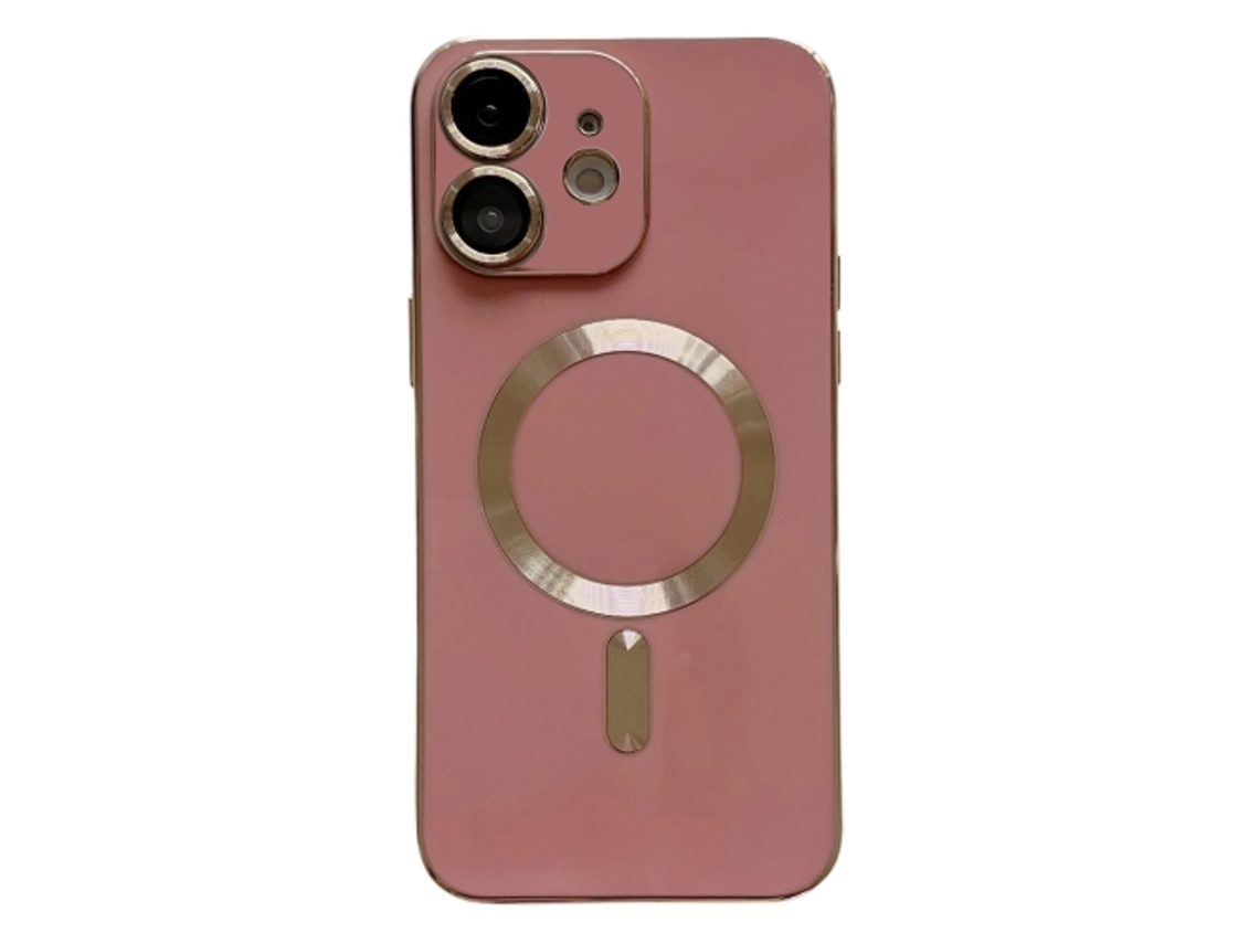 Lente para Telefone Mobile Phone Cases Magsafe Plating With para iPhone 12 Vermelho