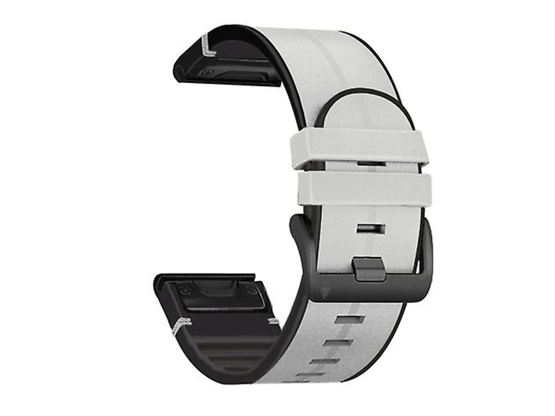 Lurelia Pulseira, Compatível Com Garmin Fenix 7x Silicone Cinza Claro, Acabamento Moderno