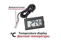 Mini Termômetro E Higrômetro Digital Lcd Para Ambientes Internos, Com Sensor De Temperatura E Umidade Integrados E Cabo De Alimentação. Nostalgia88