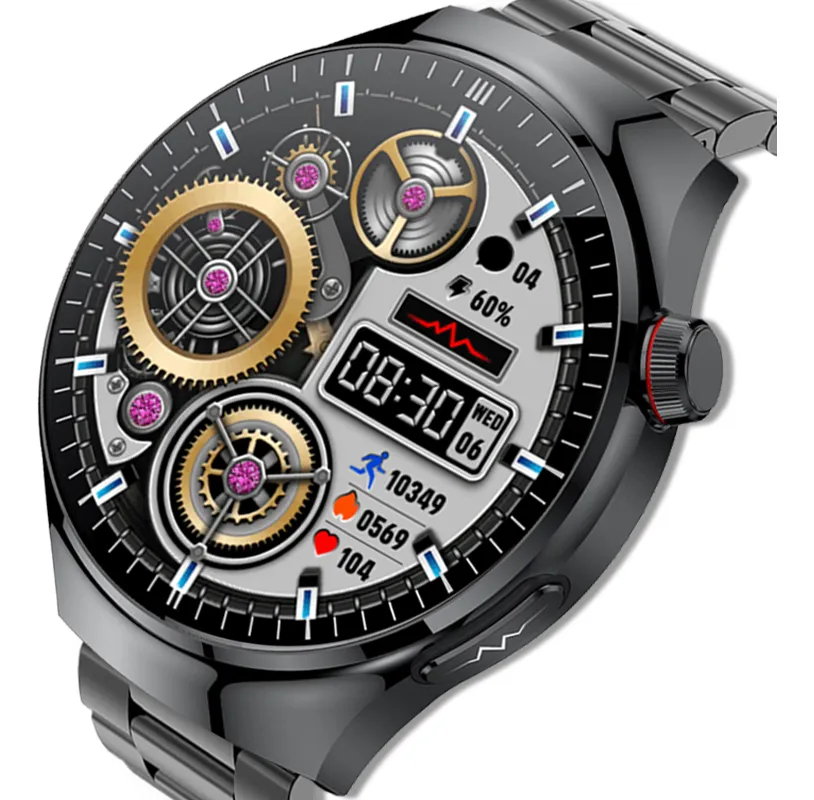 Smartwatch para homens e mulheres com monitor de glicemia e ECG