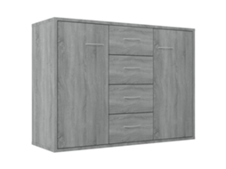 Aparador Madeira Processada Cor Sonoma Cinza MAISON EXCLUSIVE (88x30x65 cm)