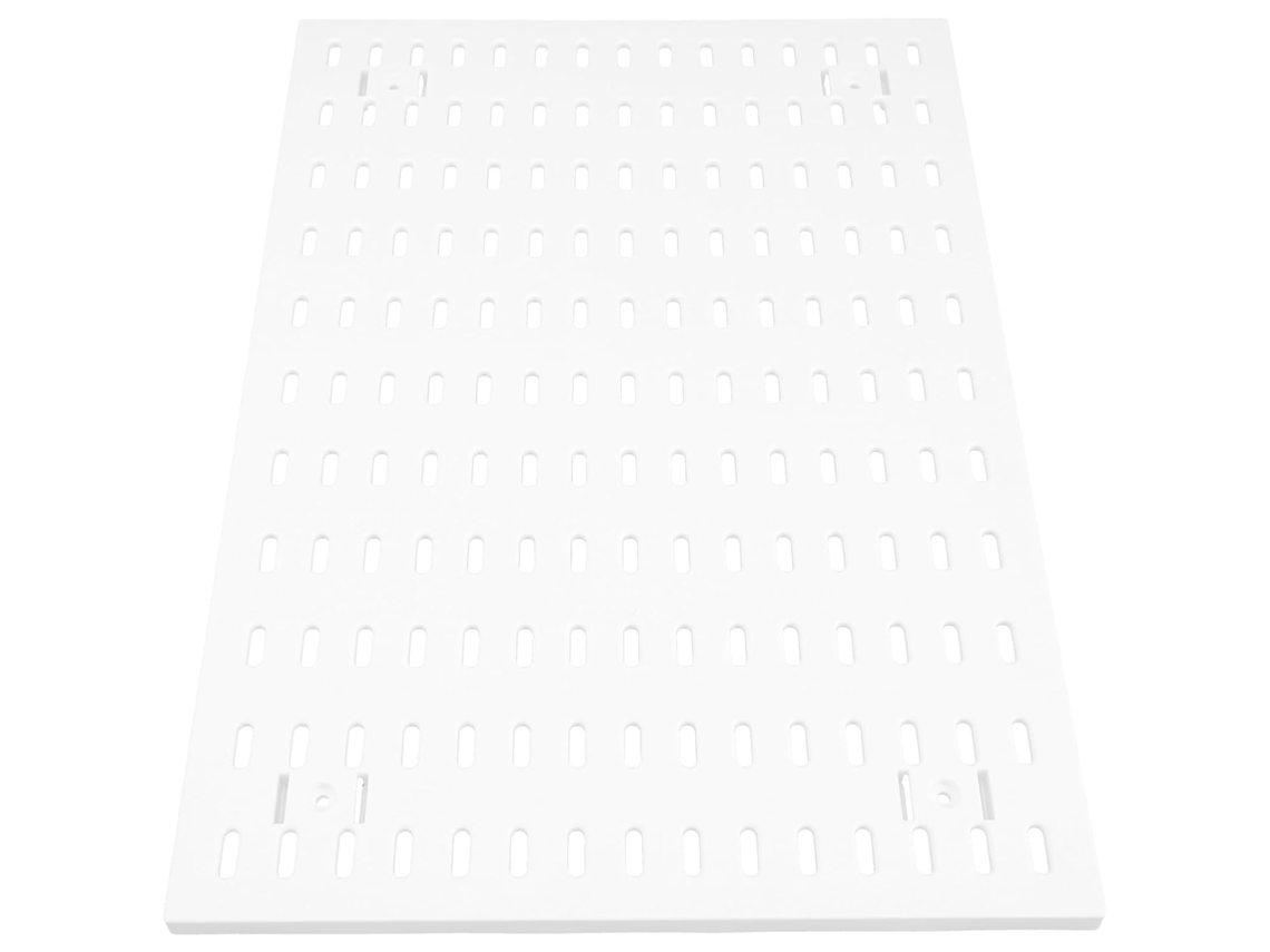Painel Perfurado Branco Grande Montagem Sem Furos, Prateleira Organizadora De Parede Multiuso Cozinha, Garagem