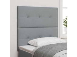 Vidaxl Cabeceira Ajustável em Altura Cinzento claro 80 Cm Tecido