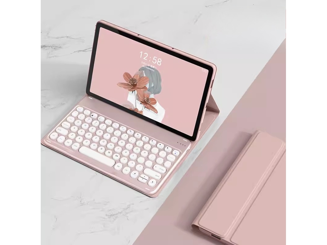 Capa Teclado Para Lenovo Xiaoxin Pad Pro 11,2 (2022) Polegadas ,com Teclado Bluetooth (rosa) Cuich