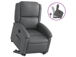 Stand Up Recliner Chair, Stand Up Recliner Chairs Vidaxl Cinzeto Couro Artificial